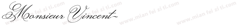 Monsieur Vincent字体转换